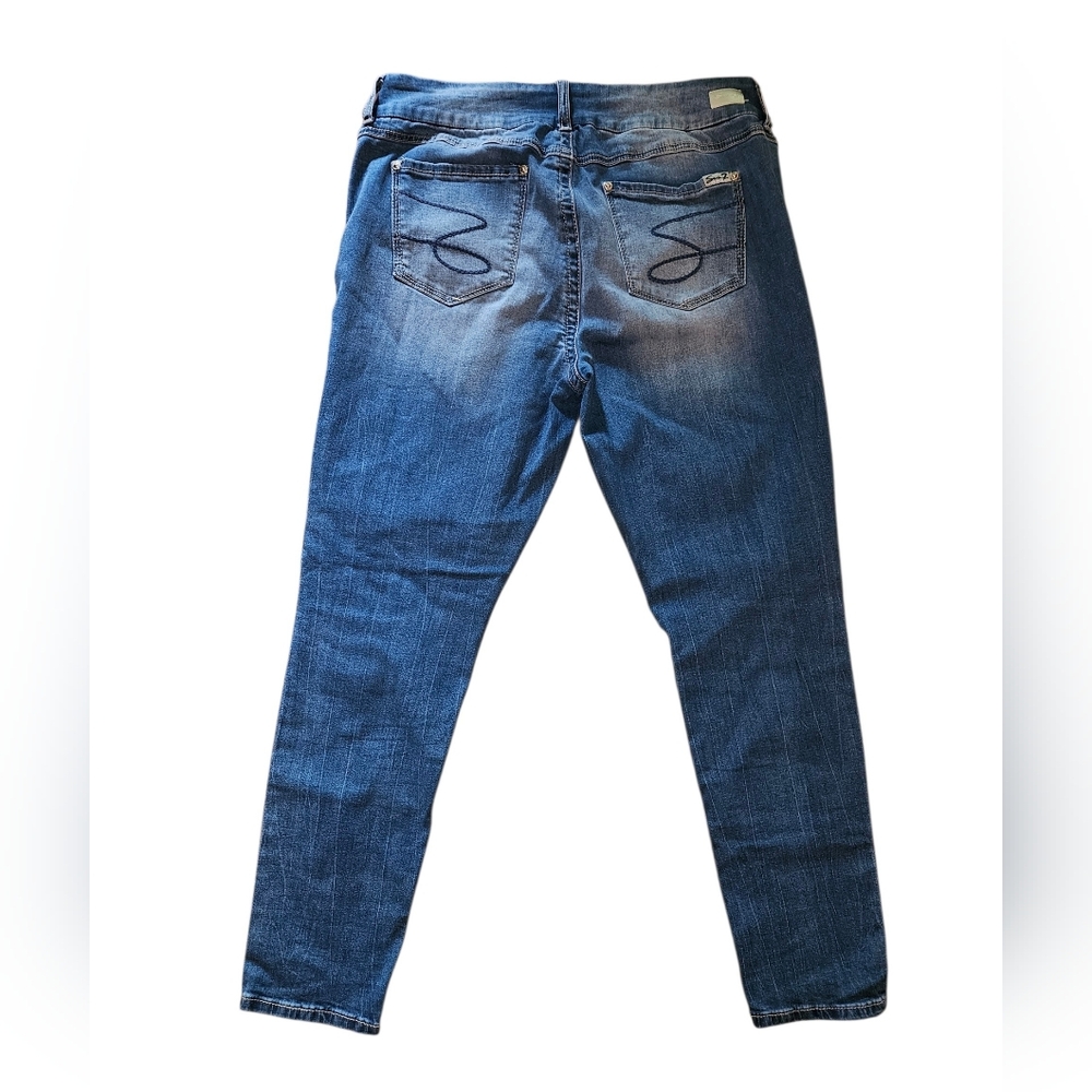 Seven7 Women's Medium Blue Skinny Jeans - Picture 2 of 10